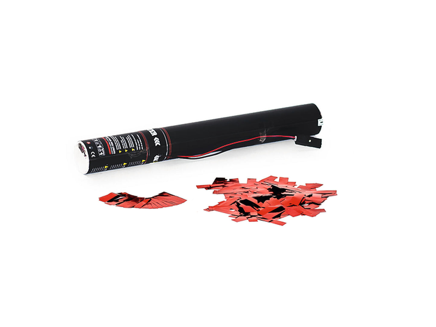 TCM FX Konfetti-Ladung elektrisch 50cm rot metallic