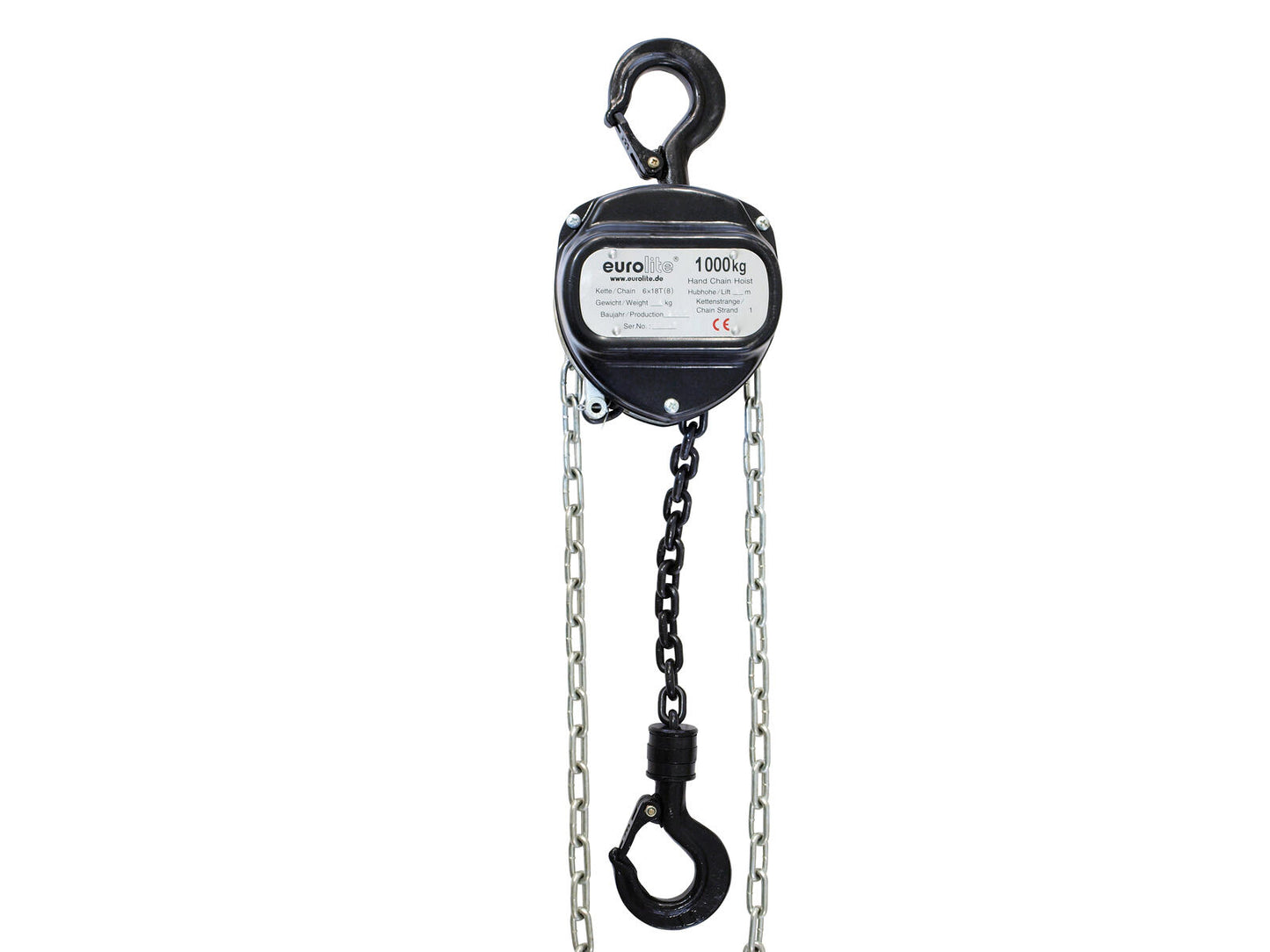 EUROLITE Kettenzug 6M/10T schwarz