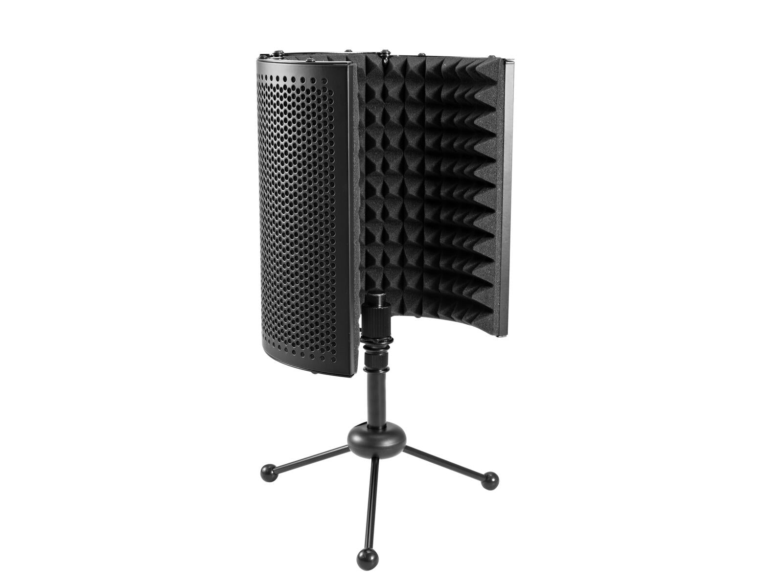 OMNITRONIC AS-04 Tisch-Mikrofon-Absorbersystem faltbar inkl Tripod