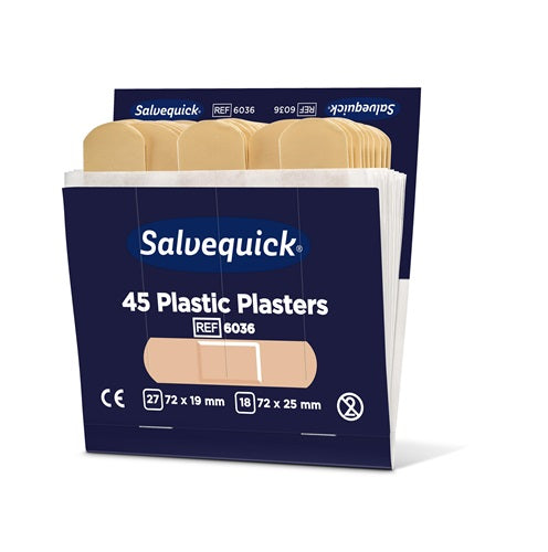 Pflasterstrips Salvequick wasserfest 6 Nachfüllpack je 45 St SALVEQUICK – Ansicht 3