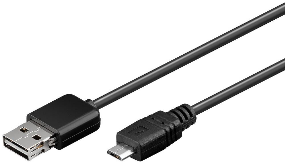 EASY USB 20 Hi-Speed Kabel EASY A Stecker micro B Stecker 06m schwarz