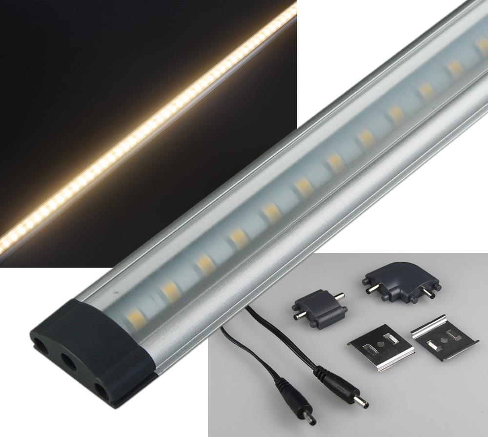 LED Unterbauleuchte ''CT-FL80'' 80cm 660lm 9 Watt 3000K / warmweiß
