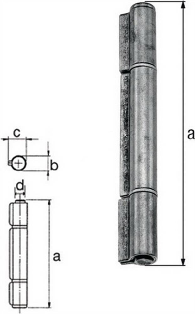 Konstruktionsband 170xØ175x235xØ120mm Stahl roh Ausführung: 3-teilig GAH 4 Stück