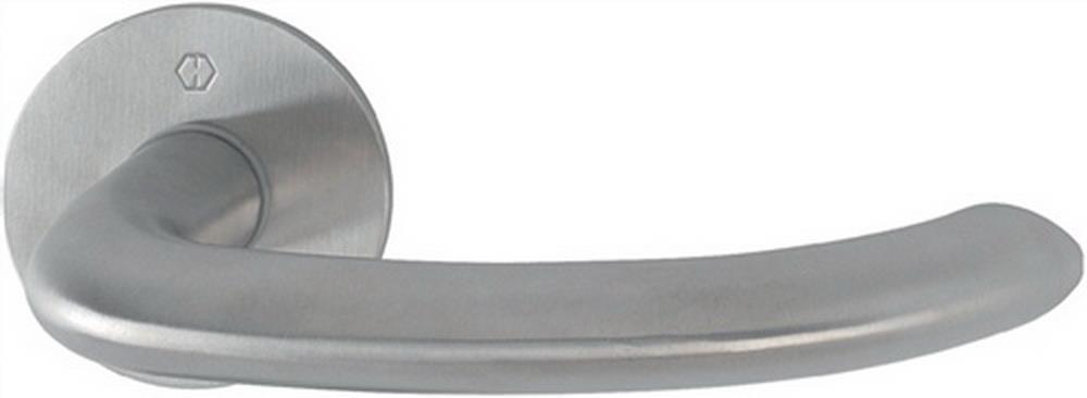 Türdrücker-Paar Marseille E1138Z/849 mit Drückerrosette rund Edelstahl F69