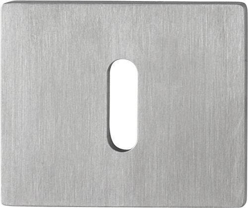 Schlüsselrosetten-Paar E847NS Edelstahl F69 Schildstärke 2 mm OB rechteckig HOPPE
