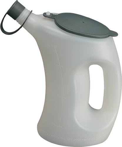 Messbecher 3l mSchutzdeckel/Schutzkappe am Auslauf HDPE PRESSOL 1 Stück