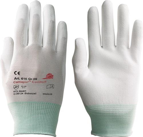 Handschuhe Camapur Comfort 616 Gr7 weiß EN 388 PSA II 10 PA 20 Paar - VPE: 20