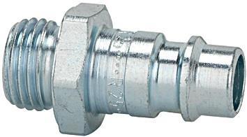 Stecknippel Stahl verzinkt Stecker DN 72-78 Außengewinde G 1/8 ? SW 14 mm RIEGLER - VPE: 10