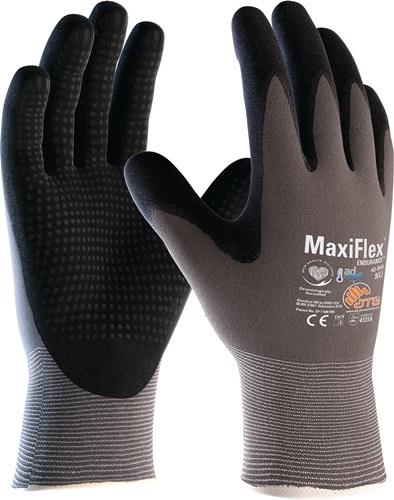 Handschuhe MaxiFlex Endurance with AD-APT 42-844 Größe 10 grau/schwarz Nylon mit Nitrilschaum EN 388 PSA-Kategorie II ATG 1