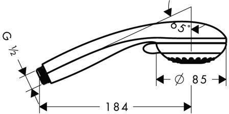 HG Handbrause CROMETTA 85 DN 15 Variojet Start Normalst Var St HANSGROHE