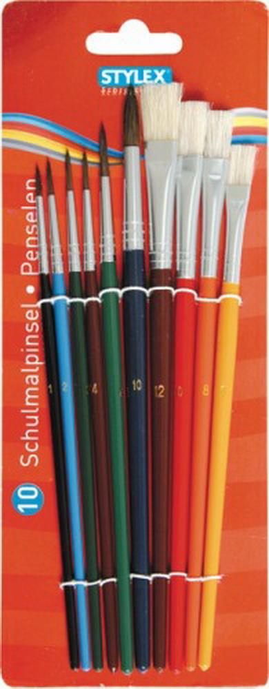 Stylex Schulmalpinselset 10-teilig 1 Set