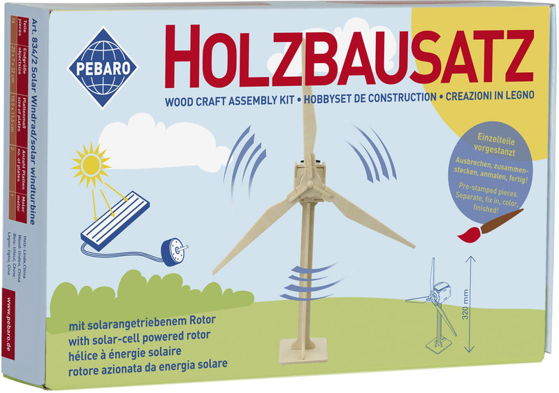 SOLAR Holzbausatz Windrad