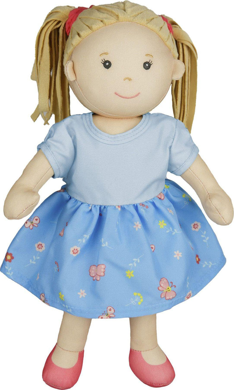 Stoffpuppe ''Nela'' mit Kleidchen zum An