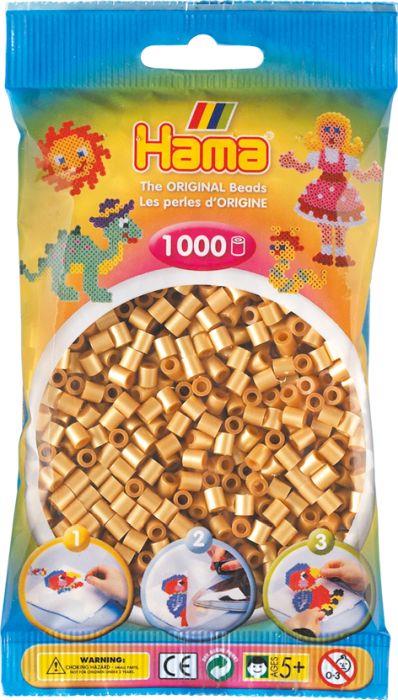 HAMA Perlen gold 1000 Stück - VPE: 5