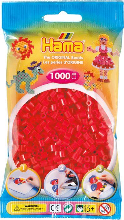 HAMA Perlen Rot 1000 Stück 6er Pack - VPE: 6