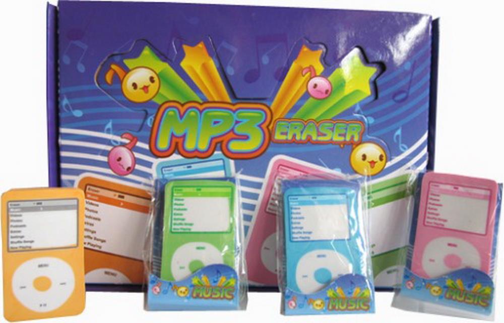 Radiergummi Mp3 6Stück - VPE: 6