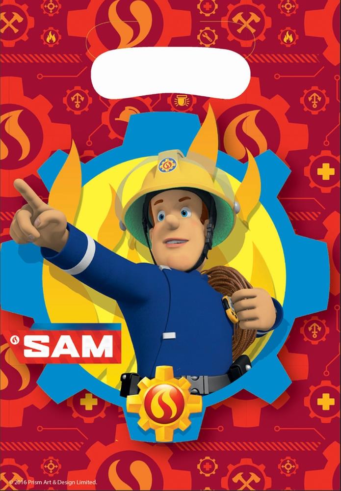 8 Stück Feuerwehrmann Sam Partytüten 1 Pack