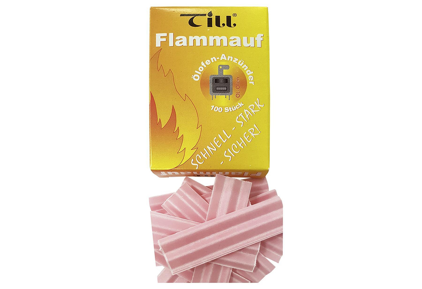 TILL-ZÜNDFIX Ölofenanzünder Flammauf 100 - VPE: 24