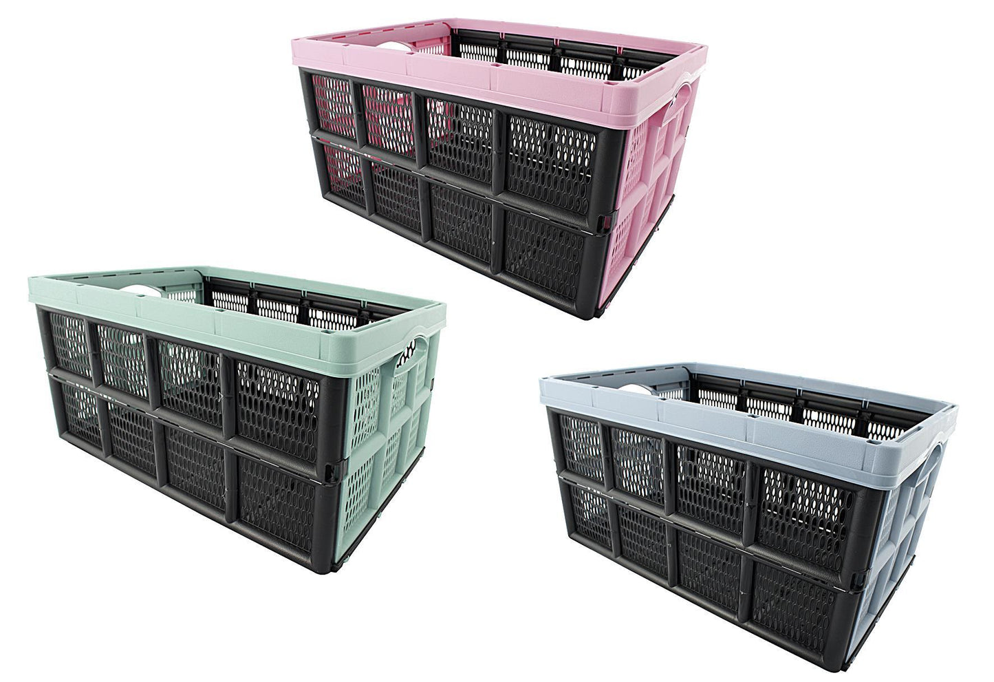 Klappbox Kunststoff 32l farbig sortiert 51x34x23cm - VPE: 10