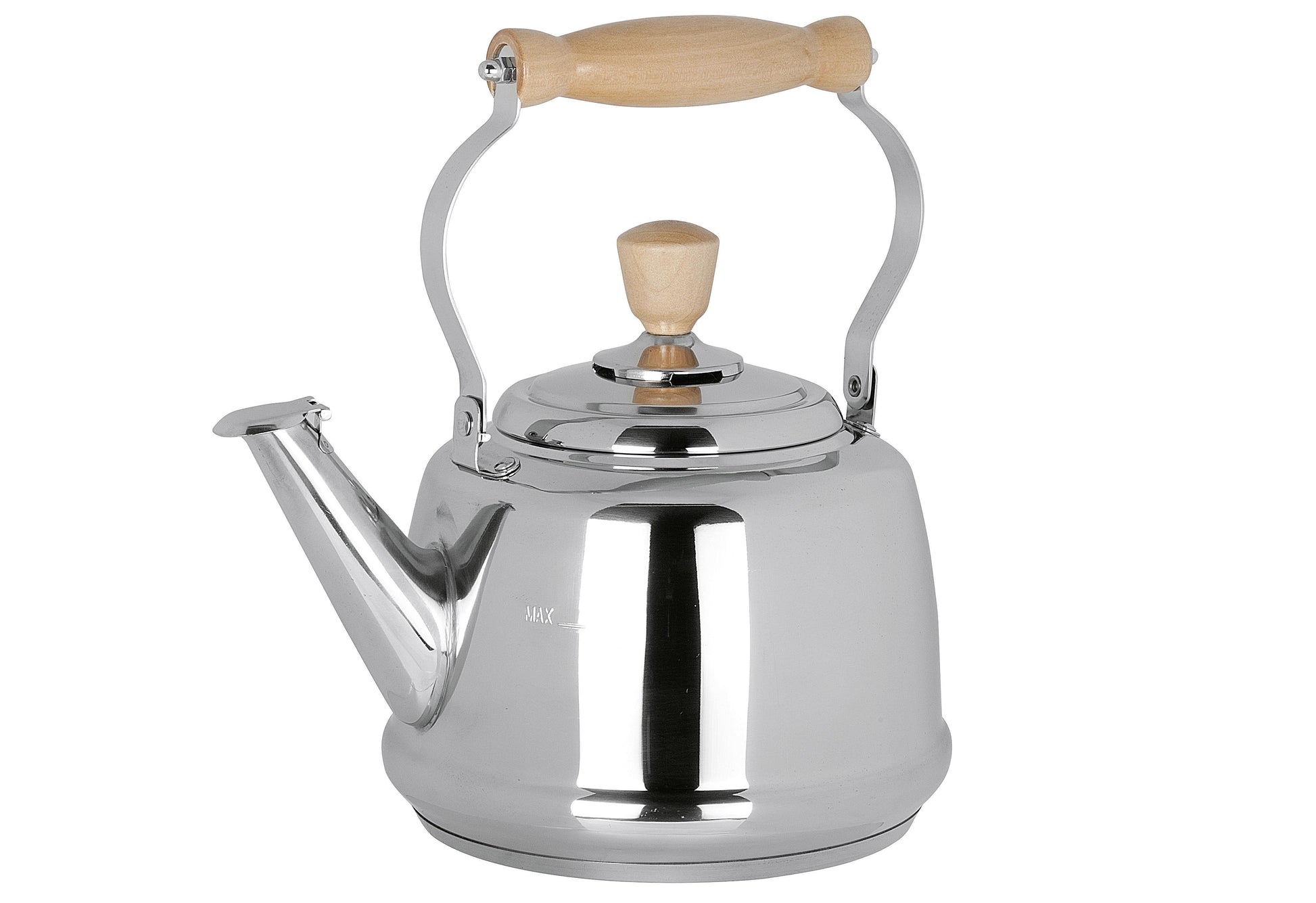 cilio tisch-accessoires Wasserkessel Tradition Edelstahl/Holz 17 Liter