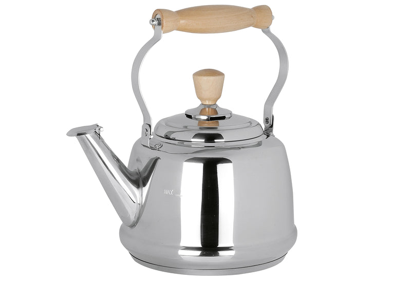 cilio tisch-accessoires Wasserkessel Tradition Edelstahl/Holz 17 Liter