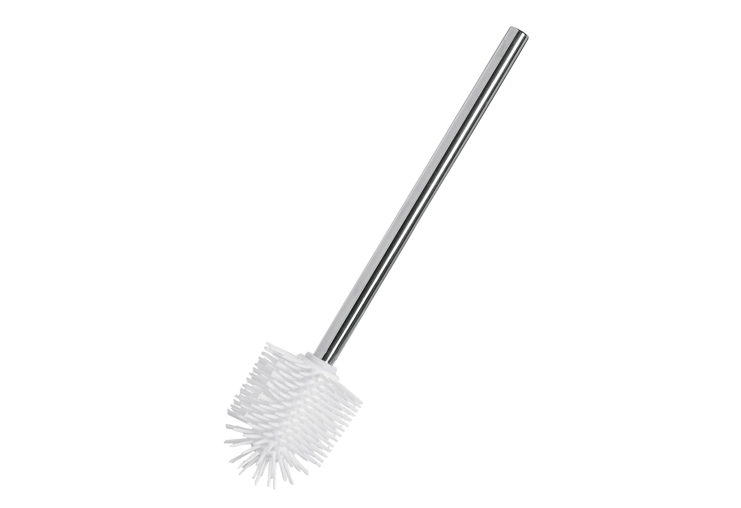 WENKO WC-Bürste Edelstahl/Silikonkopf 75cm weiß Ersatzbürste