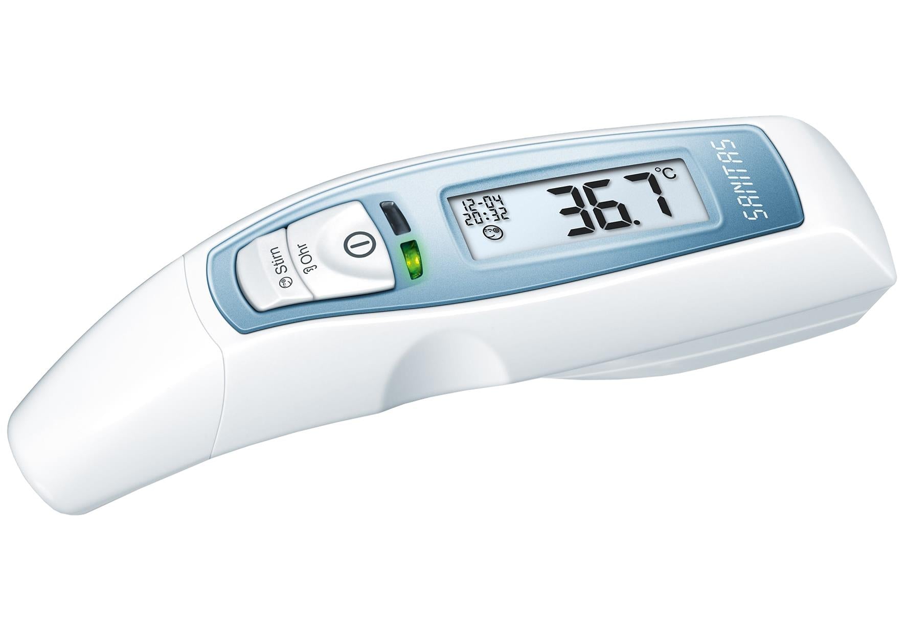 SANITAS Multifunktions-Thermometer SFT65 79515 inkl 2 x 15 Volt Batterie AAA