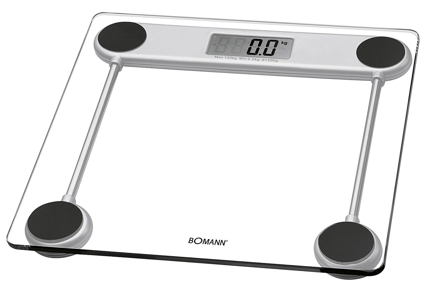 BOMANN Glas-Personenwaage PW 1417 CB inkl 1 x CR 2032 Batterien