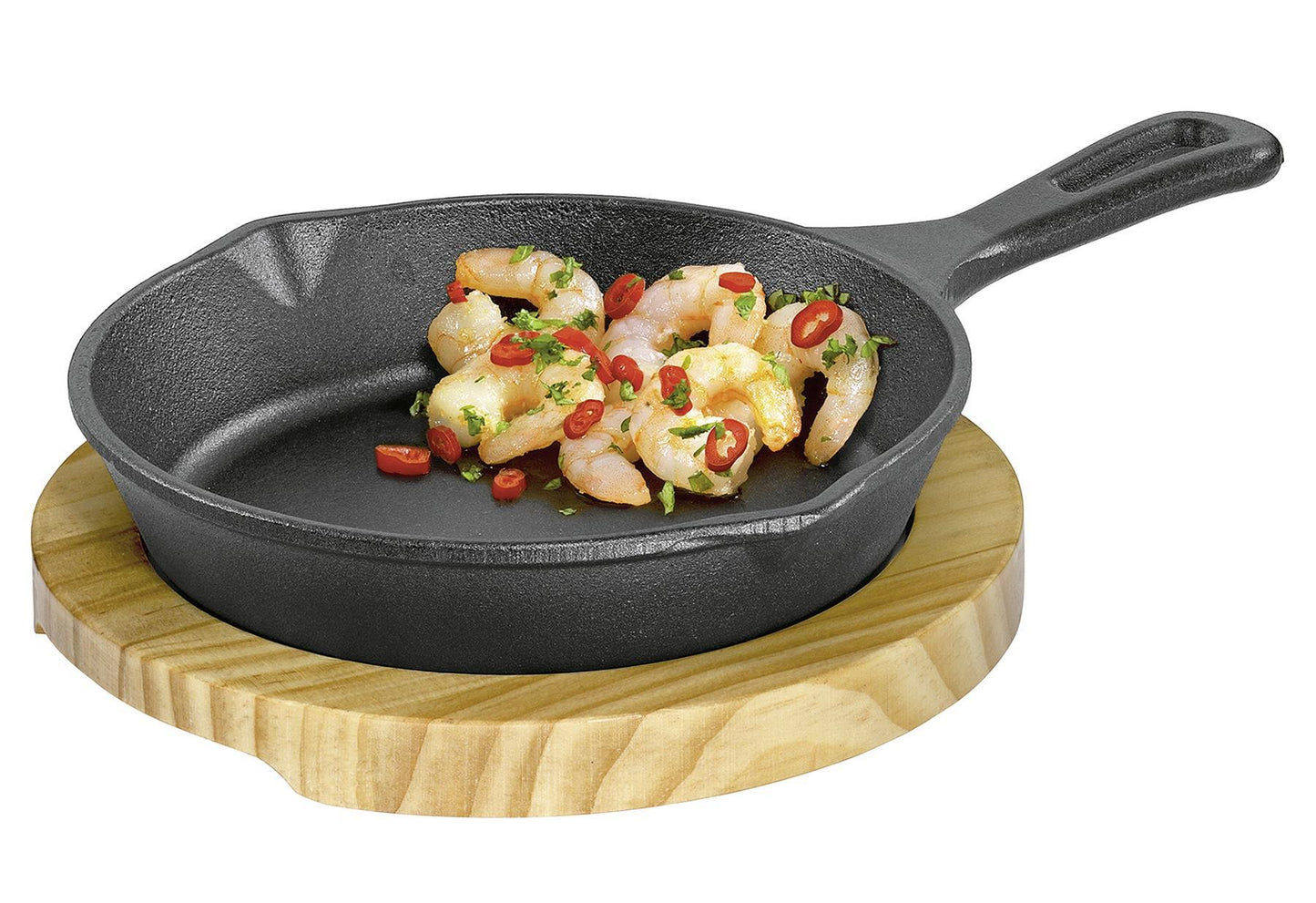 KÜCHENPROFI BBQ Servierpfanne mit Stielgriff Pfanne Holzbrett Bedienungsanleitung / Pflegehinweiße