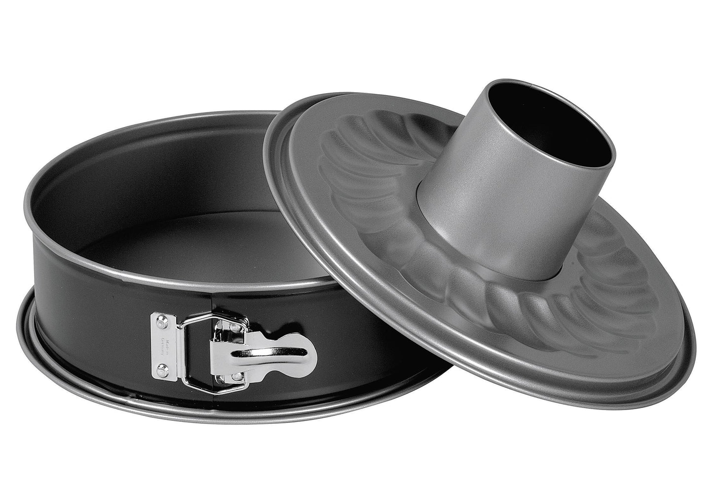 KAISER Springform Inspiration mit Rohrboden 8cm Ø26cm schwarz 2teilig