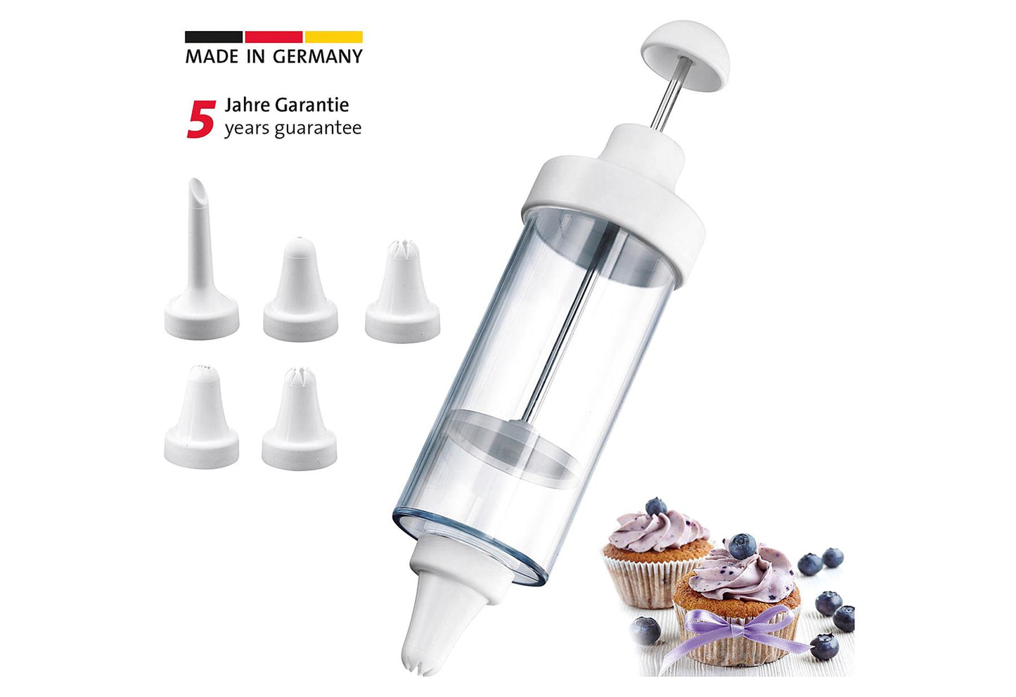WESTMARK Garnierkünstler 1 Garnierspritze 5 Tüllen