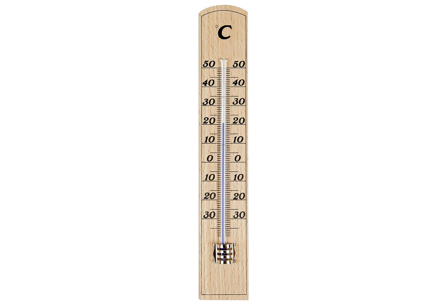 TFA-DOSTMANN Zimmer-Thermometer Buche natur 20cm - VPE: 10