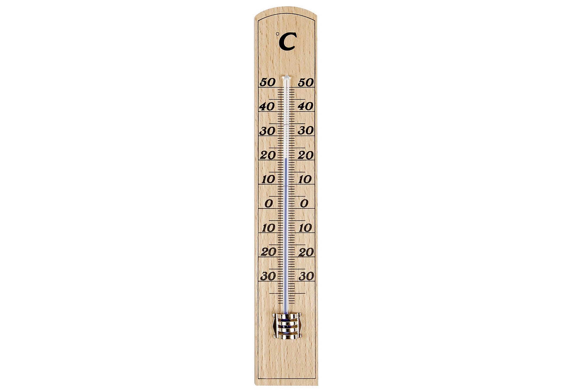 TFA-DOSTMANN Zimmer-Thermometer Buche natur 20cm - VPE: 10