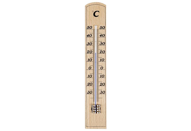 TFA-DOSTMANN Zimmer-Thermometer Buche natur 20cm - VPE: 10