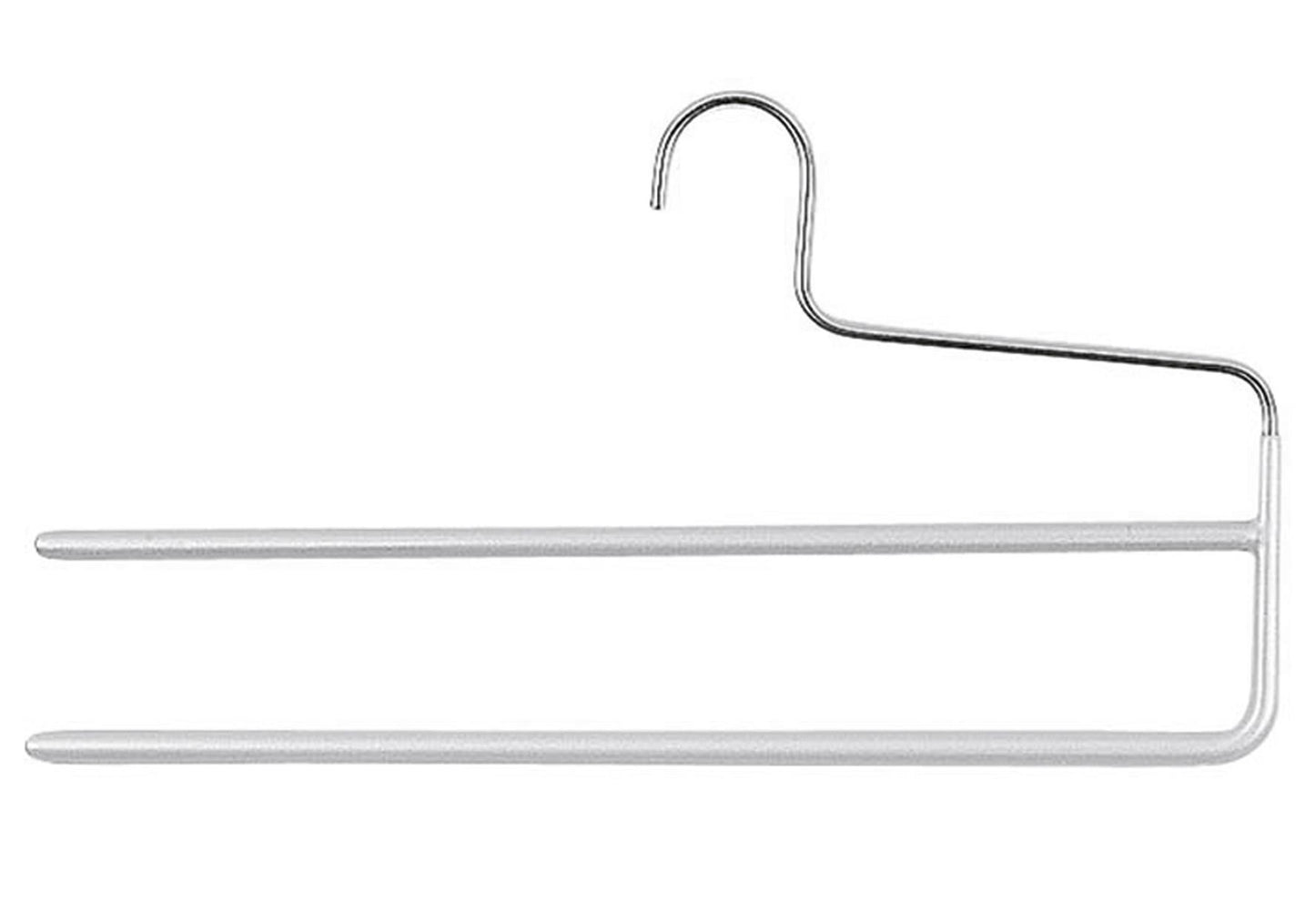 MAWA Steg-Hosenbügel KH 2 mit 2 Stegen Metall 35cm silber - VPE: 5