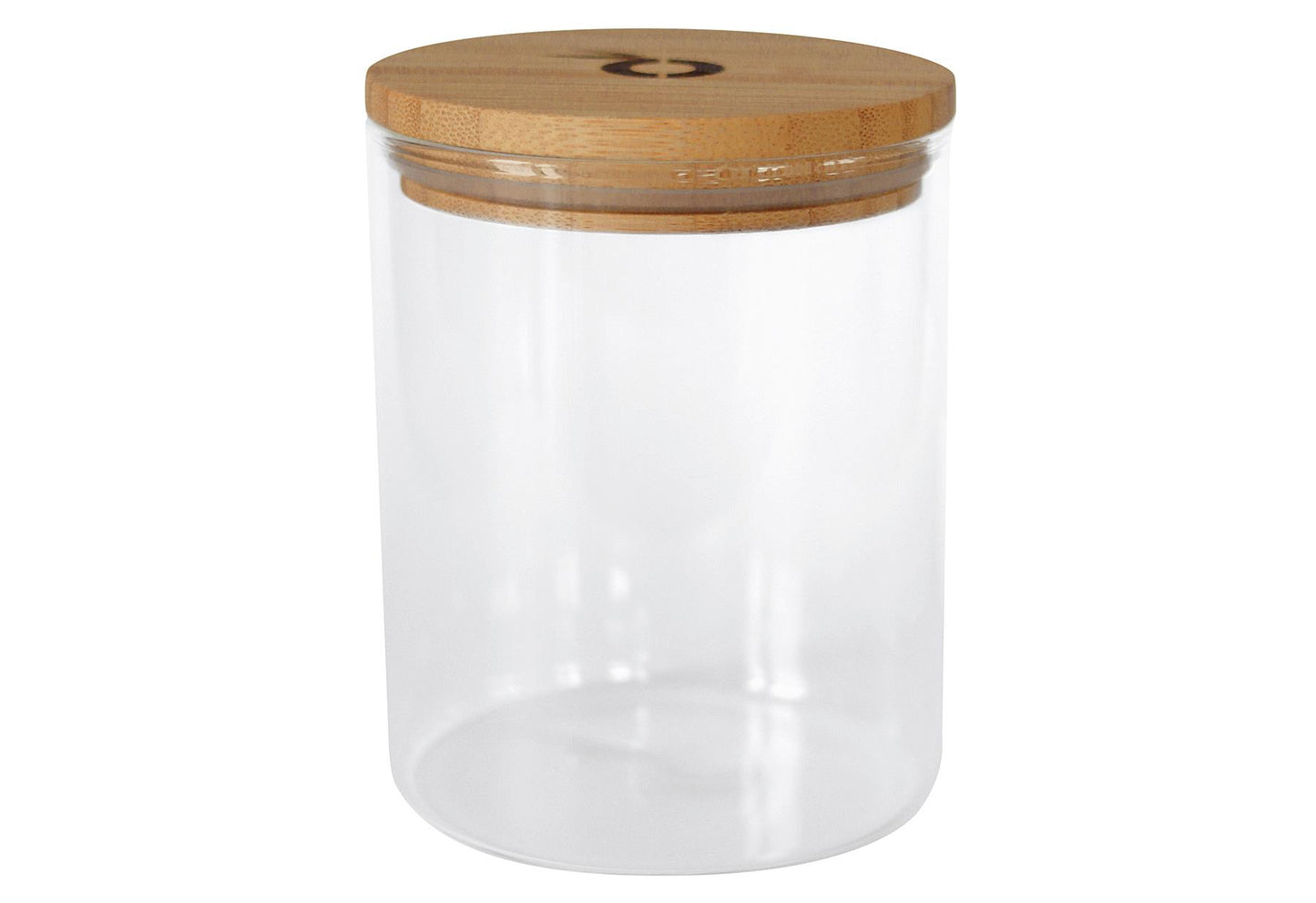 PANDOO Vorratsglas mit Bambusdeckel - VPE: 12