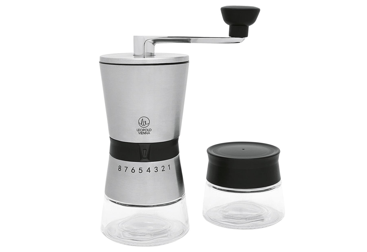 LEOPOLD Geschenkset Kaffeemühle 'Bologna' Kaffeemühle Vorratsglas