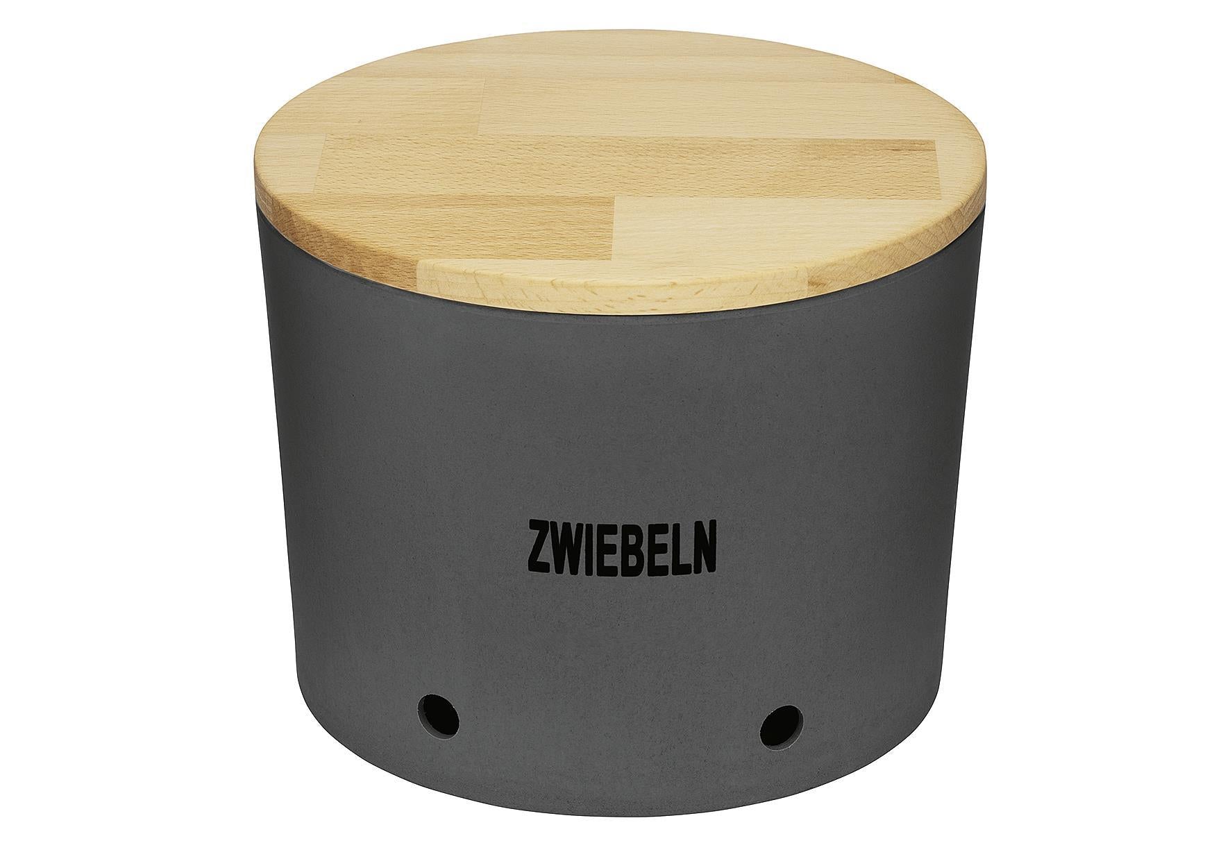 MAGU Zwiebeltopf 'Natur-Design' Zwiebeltopf mit Buchenholzdeckel