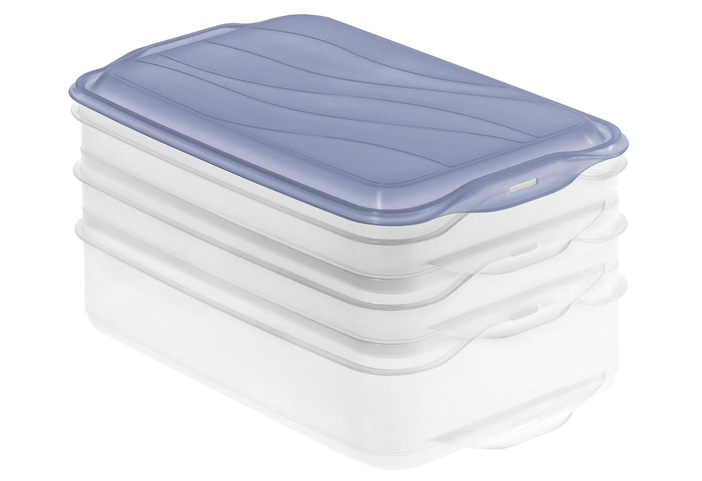 ROTHO Aufschnittbox / Foodcenter 'Rondo' 3-teilig 2 Boxen à 075 l / 1 Box à 135 l