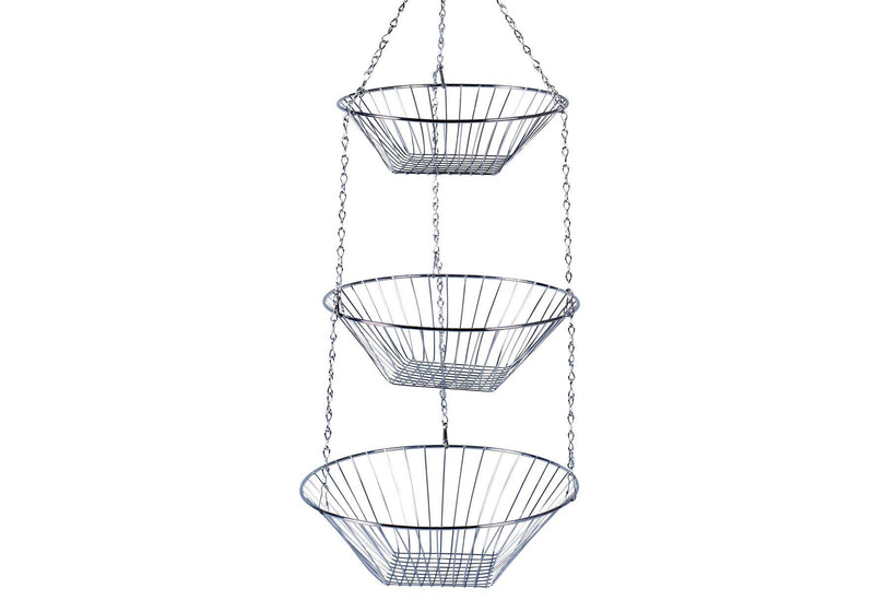 ZELLER PRESENT Korb zum Hängen ch3 Körbe 72cm Ø255cm silber