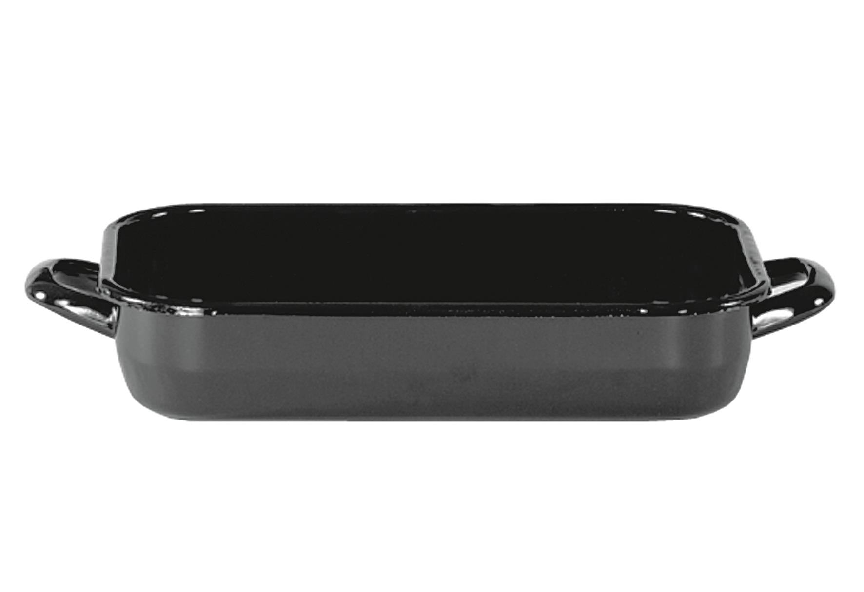 KARL KRÜGER Vierkantpfanne 26x185x6cm emailliert schwarz