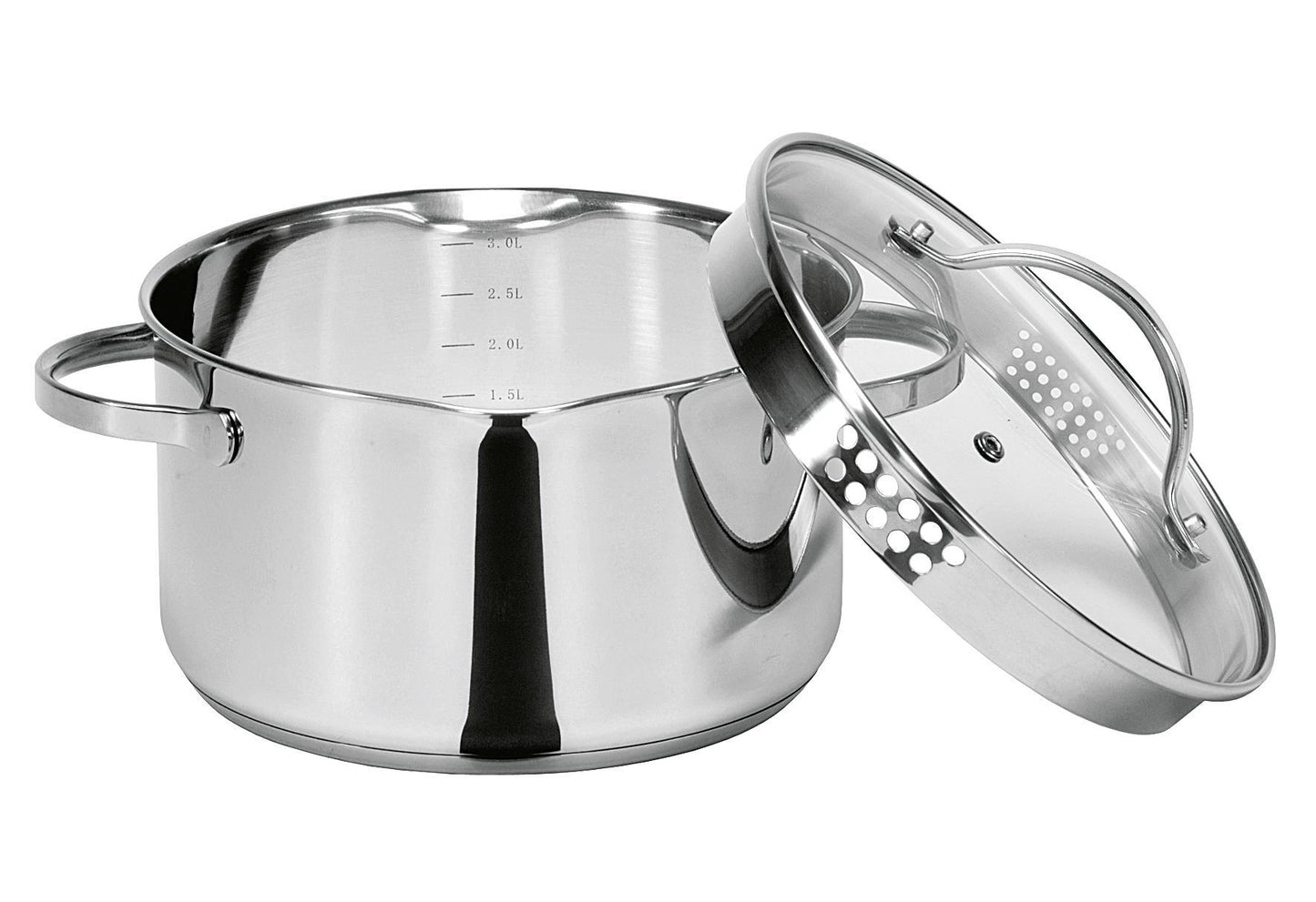 KARL KRÜGER Kochtopf mit Ausguss 15 l Ø16cm Edelstahl