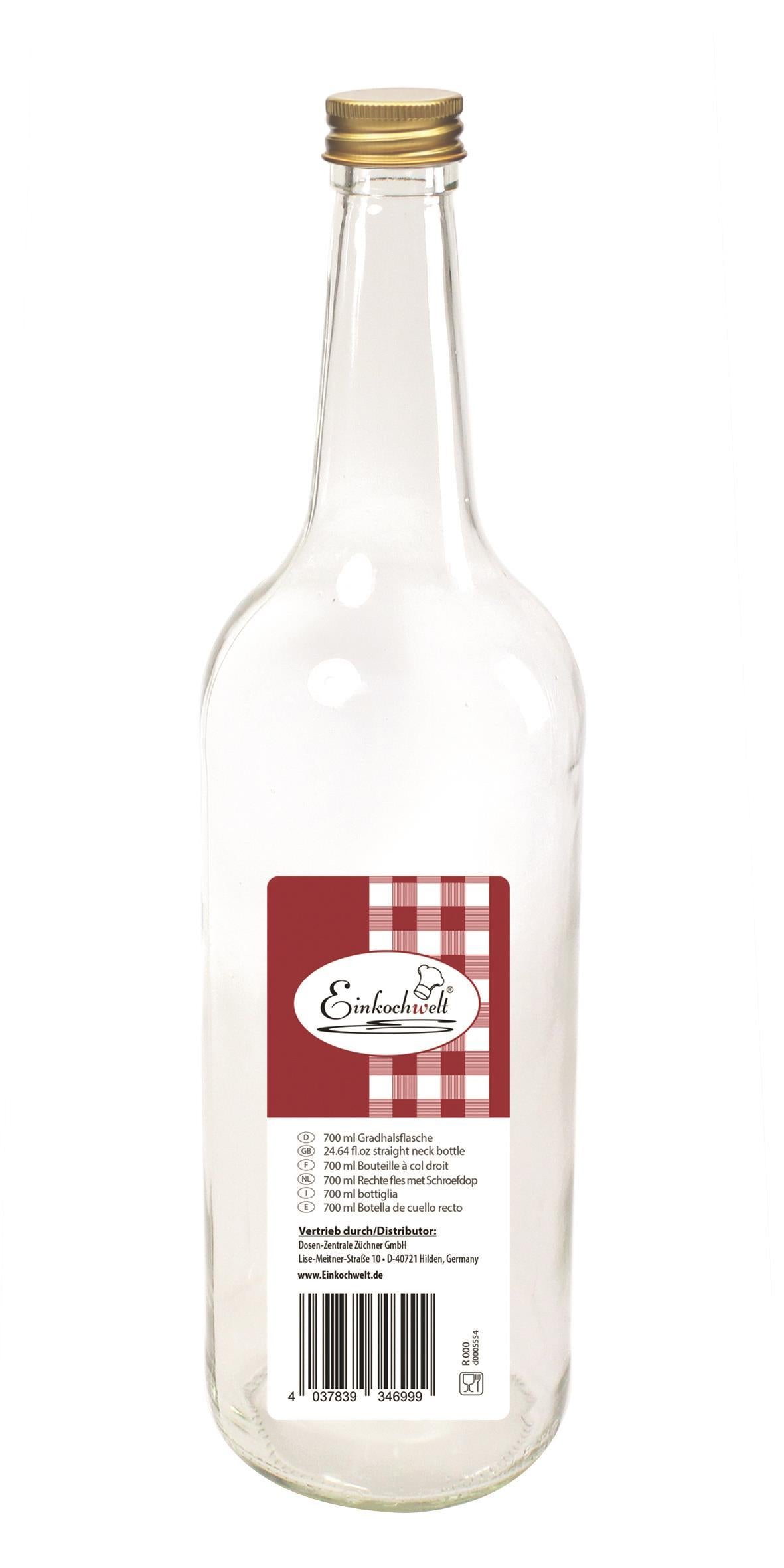 DOSEN-ZENTRALE Gradhalsflasche 'Einkochwelt' - VPE: 6
