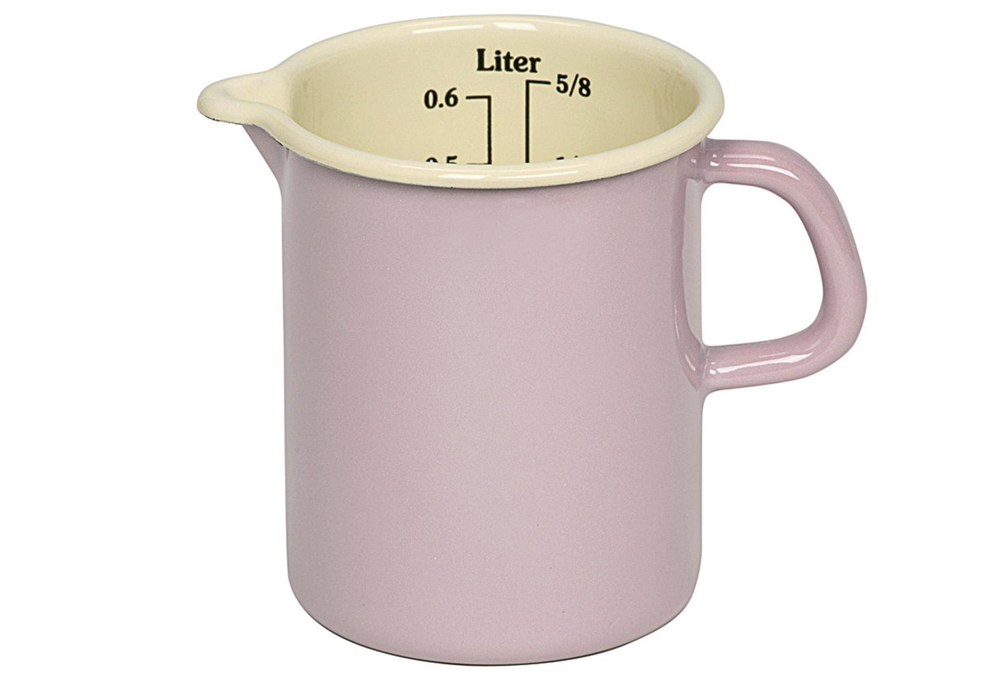 RIESS Messbecher emailliert 05 l rosa/bunt