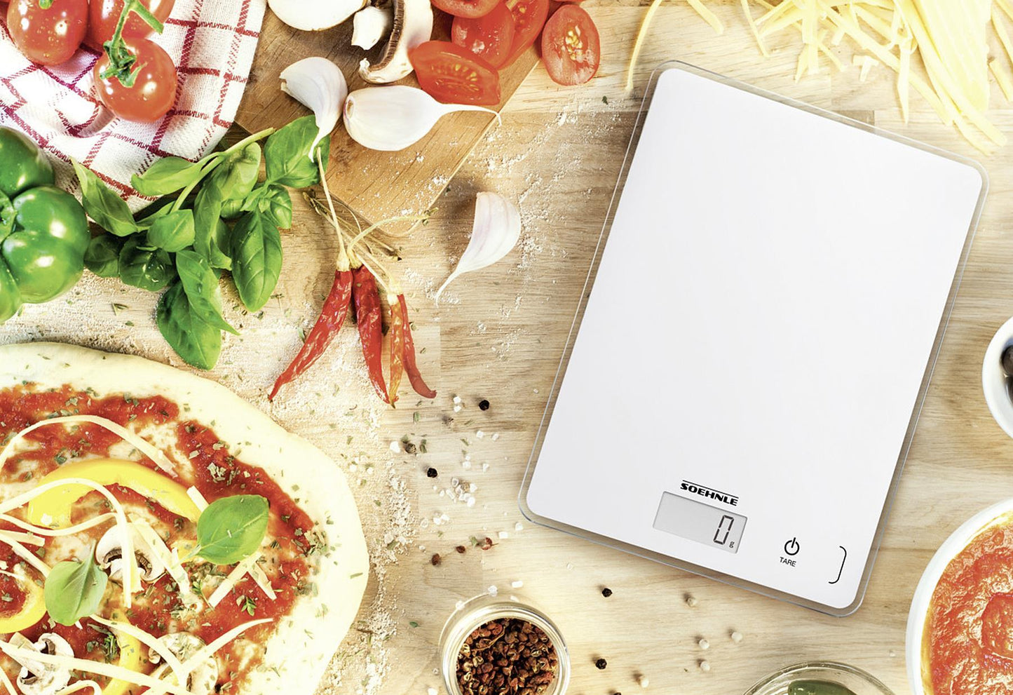 SOEHNLE Digitale Küchenwaage 'Page Compact 300' inkl 1x 3 V CR2430 Batterie