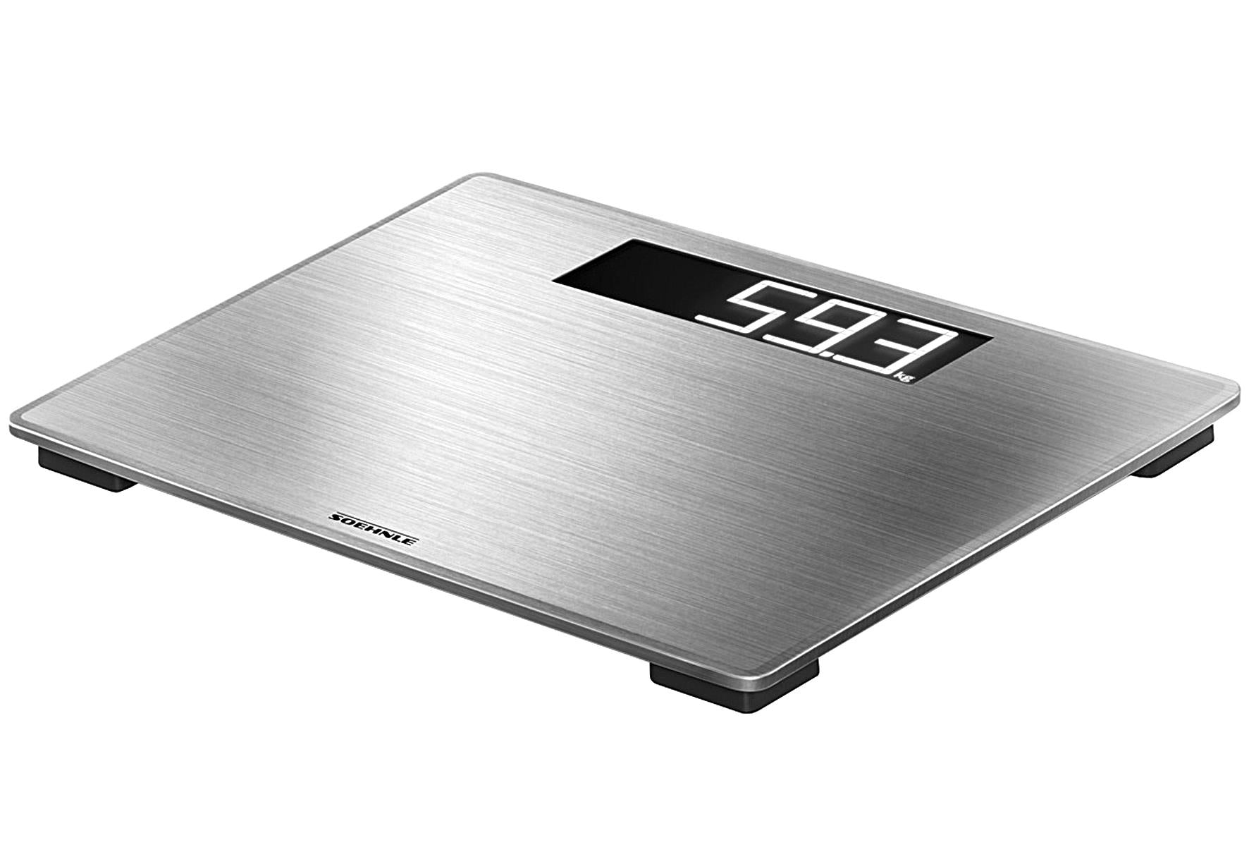 SOEHNLE Personenwaage Safe 300 PWD Style Edelstahl inkl Batterien