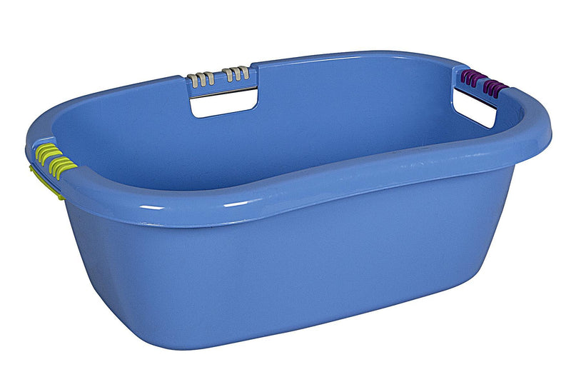 LOCKweißER Wäschewanne Ergo mit Softgriff 65 l 65x45x25cm blau - VPE: 5
