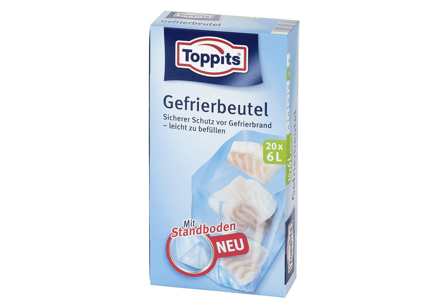 TOPPITS Gefrierbeutel 27x50cm 6l Pack 20 Stück