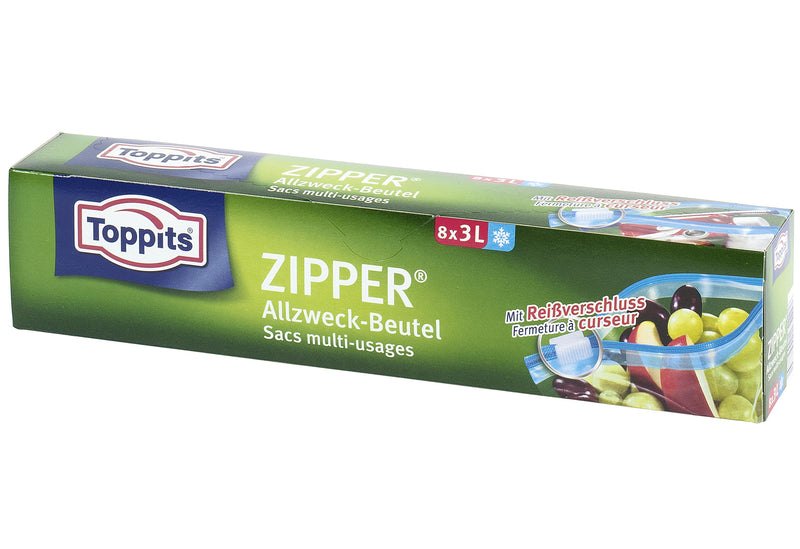 TOPPITS Frischebeutel 275x245cm 3l Pack 8 Stück