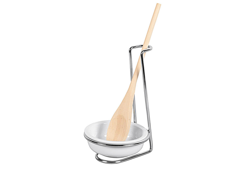 Kochlöffelhalter Edelstahl/Porzellan/Holz 28cm 3teilig
